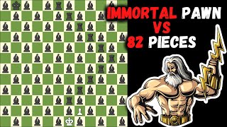 Immortal Pawn vs 82 Pieces  Fairy Chess [upl. by Irmo819]