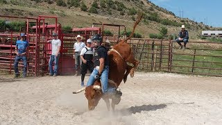 Gary Leffew Bull Riding School Student Bull Riding Compilation Part 22 [upl. by Carolus]