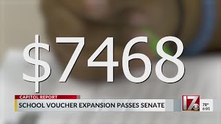 NC Senate passes bill to add funding for private school vouchers [upl. by Aicilaana]