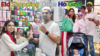 Finally Eid Ki Shopping Ho Gayi🛍️Amna Eid First Day Dress Kesa Hoga 🥻Abdullah Nay Buhut Tang Kiya [upl. by Naitsihc]