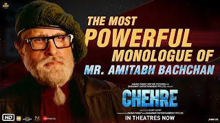 Chehre  The Most Powerful Monologue Of Mr Amitabh Bachchan  Rumy J  Anand P  In Theatres Now [upl. by Wemolohtrab]