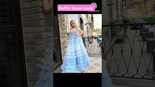 Ruffle gown dress ytshots viralvideo ruffledress [upl. by Fredenburg362]