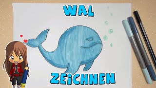 Wal einfach malen für Kinder  ab 6 Jahren  Malen mit Evi  deutsch [upl. by Aseek921]