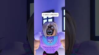 When YOUNGEST SIBLING tries LUNCHLY…💀💀 adoptme roblox robloxshorts [upl. by Yraunaj]