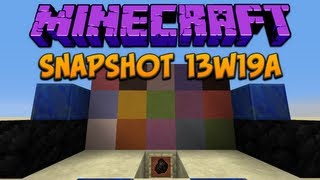 Minecraft 13w19a Stained Clay 16 New Colored Blocks [upl. by Nylirrehs714]