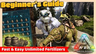 How to make or get Fertilizer  Fast amp Easy  ARK Survival Evolved [upl. by Akla]