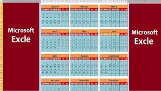 Make an Automated Calendar in Excel  Excel Tutorial [upl. by Eceryt]