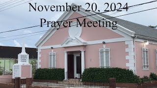 SHGC  James Martin  Prayer Meeting  November 20 2024 [upl. by Ainit676]