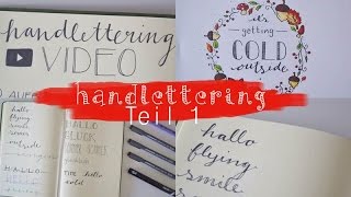 Hand Lettering die besten Stifte und Schriftarten 1 [upl. by Slavin]