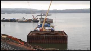 Queensferry Crossing  SouthNorth Launch Areas and Foundations [upl. by Evelin]