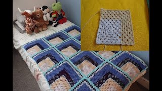 3D Mitred Granny Square CAL  Tan Mitre Row Ep 3 [upl. by Eelibuj723]