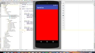 Create your first OpenGL App with Android Studio [upl. by Sivrad457]