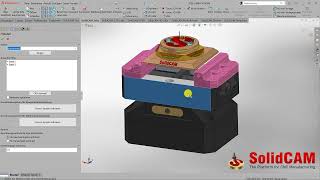 SolidCAM 2023 Werkzeugverwaltung – Assoziativität der Spannmittel [upl. by Selda11]