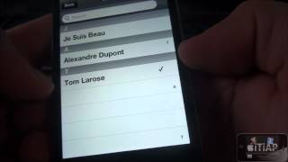 GroupRinger  Des groupes dans vos Contacts iPhone  50 [upl. by Eidroj]