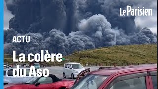 La spectaculaire éruption du volcan Aso au Japon [upl. by Liu]