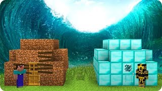 CASA NOOB Y CASA PRO VS TSUNAMI EN MINECRAFT 😱 [upl. by Tella]