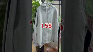 2105 pieces fleece hooded cardigan sweatshirt Clearance price ✔15 [upl. by Idnyc]