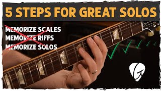 Want To Start IMPROVISING Guitar Solos Try THIS and keep it simple [upl. by Kelby]