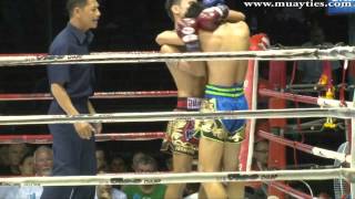 Muay Thai  Aikmongkol vs Superball  Lumpini Stadium 4th February 2014 [upl. by Dearr]