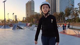 Gideon Goh rollerblading at the newly opened Gurney Wharf [upl. by Aynav]