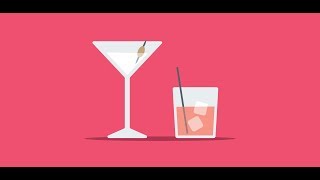 Cheers Create Flat Style Cocktail Glasses in Adobe Illustrator [upl. by Ettennahs362]