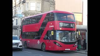 Enviro 400H City Arriva London HA17 LK65BYT on Route SL2 Leaves at Ilford Station for North Woolwich [upl. by Lazaro]