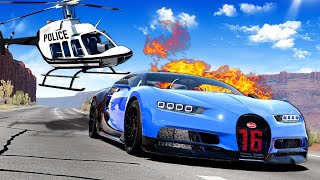 Police Chase with a HELICOPTER BeamNG [upl. by Durstin]