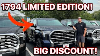 I Never Expected To See A 2024 Toyota Tundra 1794 Limited Edition With This Kind Of Discount [upl. by Merilee]