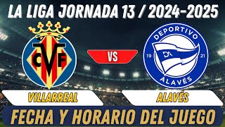 Partido De Liga Hoy Villarreal vs Alavés [upl. by Enrev]