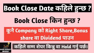 Why book closure date is announced  when does the Book Close  Bookclosedate sharemarketmindset [upl. by Seiuqram]