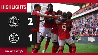 Highlights Charlton 2 Fleetwood Town 1 September 2023 [upl. by Htiekram]