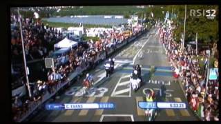 Mondiali di ciclismo Mendrisio 2009 gara elite il finale ultima parte [upl. by Slein]