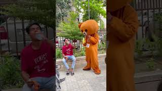 Mr Teddy bear fanny video funny thechallegeofblowingbaloonissoexiting childrensgames comedy [upl. by Cacia]