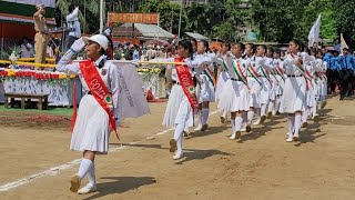 78 Independence Day March Past  Venue  Lakhipur Earle Higher Secondary School Playground Cachar [upl. by Sigismundo]