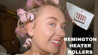 I BOUGHT REMINGTON HEATED ROLLERS FROM ALDI  REVIEW  Laura Hargreaves [upl. by Neibart674]