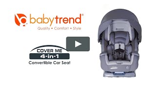 Baby Trend Cover Me 4in1 Convertible Car Seat with Integrated Canopy [upl. by Munroe786]