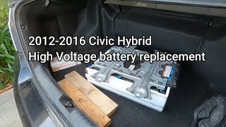 2012 2016 Civic hybrid battery replacement [upl. by Llerret495]