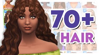 70 NEW Maxis Match CC Hair for The Sims 4 [upl. by Enillebyam]