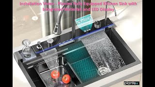 Plantex Fully Equipped LED Panel Kitchen Sink Installation [upl. by Virgil]