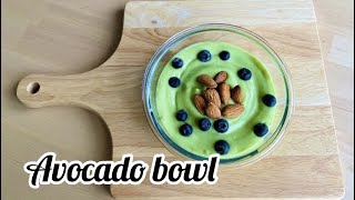 Avocado bowl recipeavocado smoothie bowleasy green smoothieAvocado breakfasthealthy bowl recipe [upl. by Zebulon]