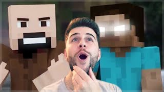 REACTING TO SURVIVAL GAMES MINECRAFT MOVIE Minecraft Animations [upl. by Ameline]