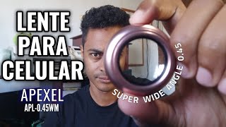 APEXEL 045X SUPER WIDE LENS LENTE PARA CELULAR [upl. by Eisaj]