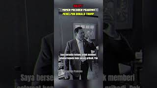 MOMEN PRABOWO MENELPON LANGSUNG DONALD TRUMP [upl. by Swen]