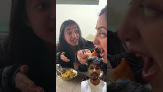 Lal Chatni Bhul Gyi 🫕🍜 comedy meghachaubevlogs food momos meghachaube MrBeast [upl. by Inaflahk]