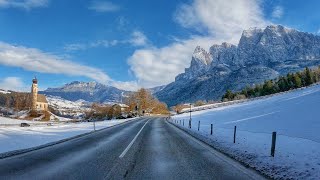 CASTELROTTO South Tyrol scenic drive in WINTER  Italy [upl. by Vaientina]