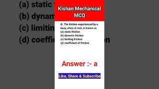 Mechanical mcq  mechanical education engineering shorts sscje instagram reels short [upl. by Akerue175]