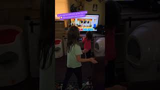 Baby Copying Dance Thats On The TV She Does So Well For 2yrs Old shorts baby dance fyp kids [upl. by Elleivap347]