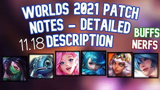 WORLDS 2021 Patch Notes 1119 Akali Soraka Fizz Gwen Seraphine And More  League of Legends [upl. by Eemla]