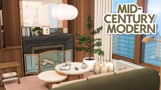 MIDCENTURY MODERN APARTMENT CC 🤍 The Sims 4 Speed Build Apartment Renovation [upl. by Zane]