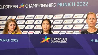 SportlerinnenStatements  AbschlussPressekonferenz der European Championships Munich 2022 [upl. by Rexferd]